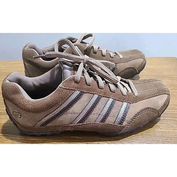 New Skechers Chocolate Brown Suede Walking Hiking Sneakers 46360 Vintage-ish 8.5 - Picture 8 of 9